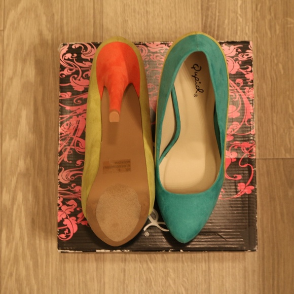 TT: Qupid Penelope 44X Sea Green Color Block - Picture 9 of 15